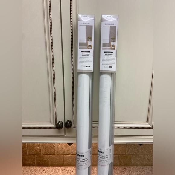 NWT (2) Chris dowa roller blinds blackout white - Picture 1 of 3